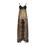 Dolce & Gabbana Leo-print chiffon slip dress