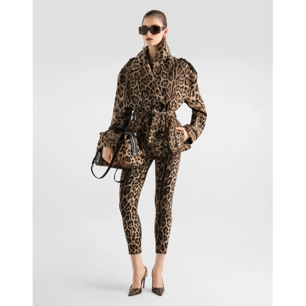Dolce & Gabbana Leo-print cotton drill jacket, view 2