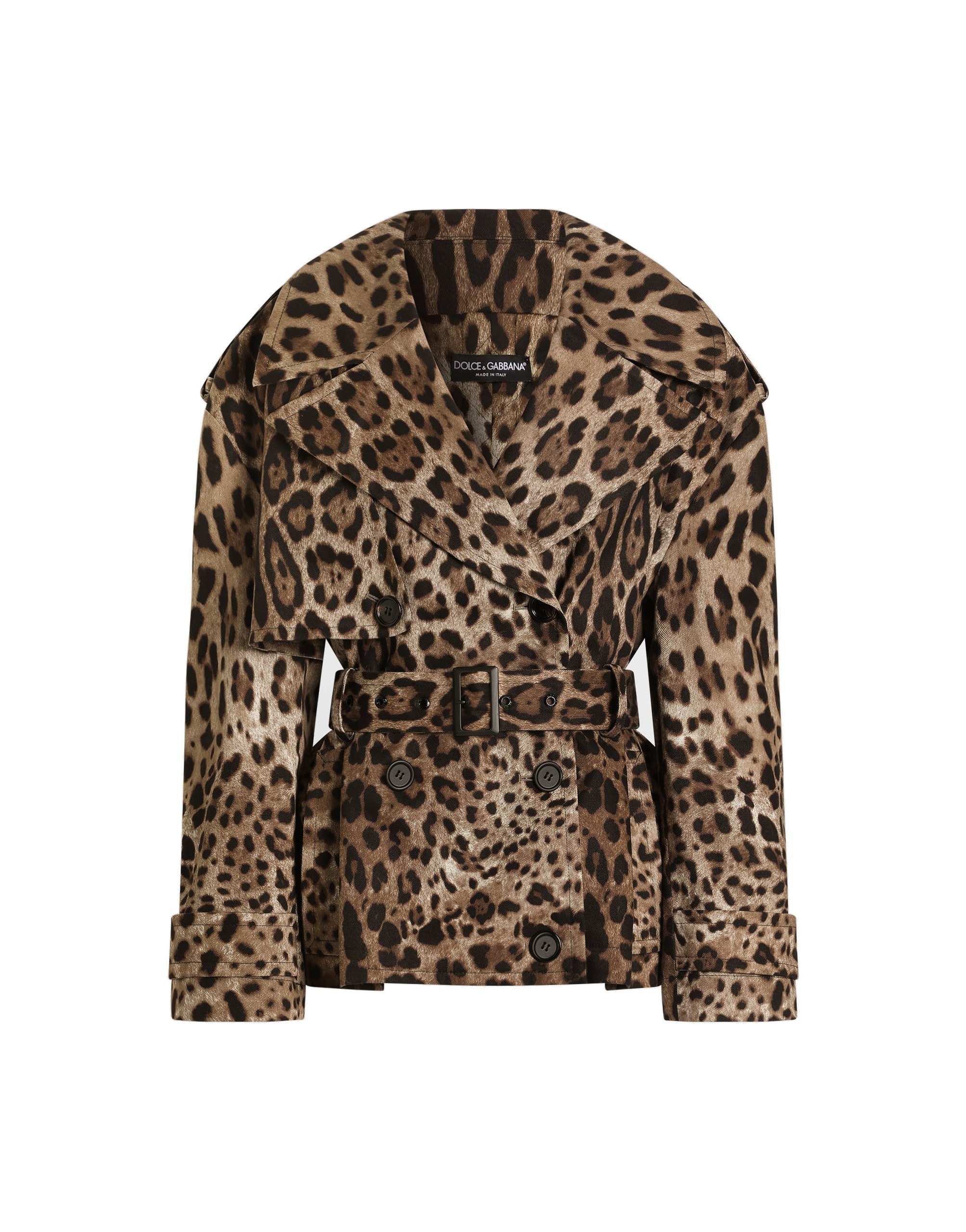 Dolce & Gabbana Leo-print cotton drill jacket