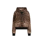 Dolce & Gabbana Leo-print cotton hooded sweatshirt