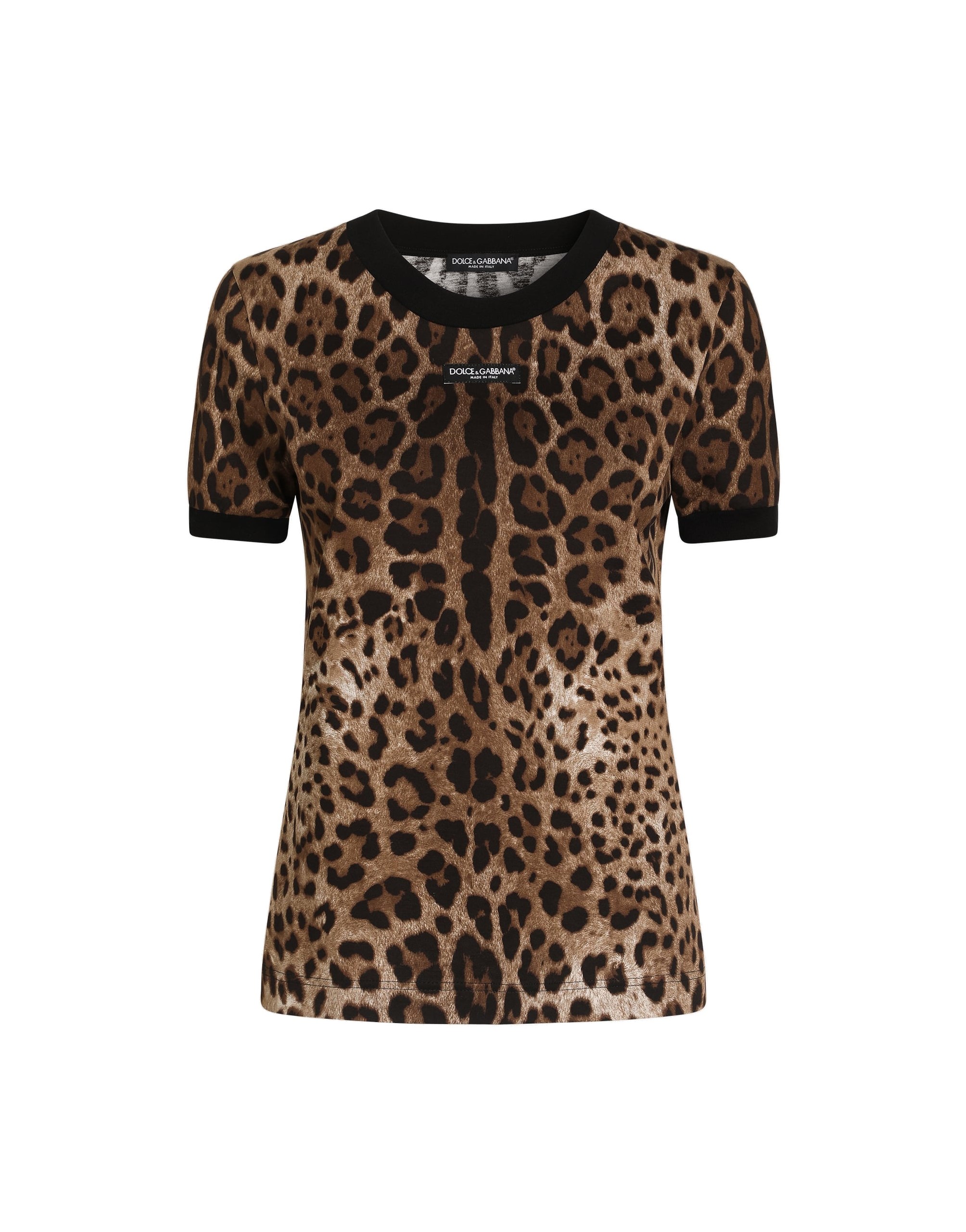 Dolce & Gabbana Leo-print jersey t-shirt