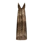 Dolce & Gabbana Leo-print stretch sheer dress