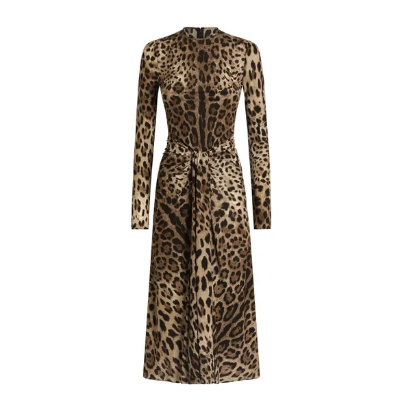 Dolce & Gabbana Leo-print viscose jersey dress