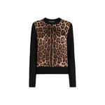 Dolce & Gabbana Leo-print wool pullover Knit