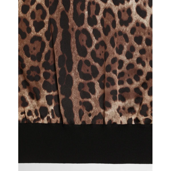 Dolce & Gabbana Leo-print wool pullover Knit, view 4