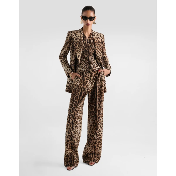 Dolce & Gabbana Leo-print wool vest, view 2