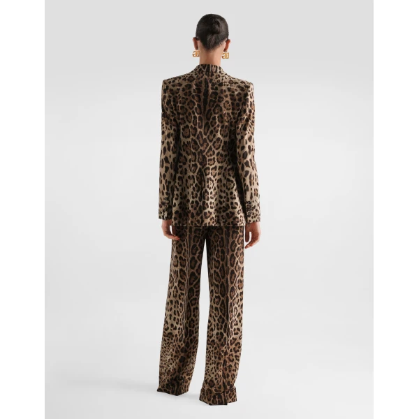 Dolce & Gabbana Leo-print wool vest, view 3
