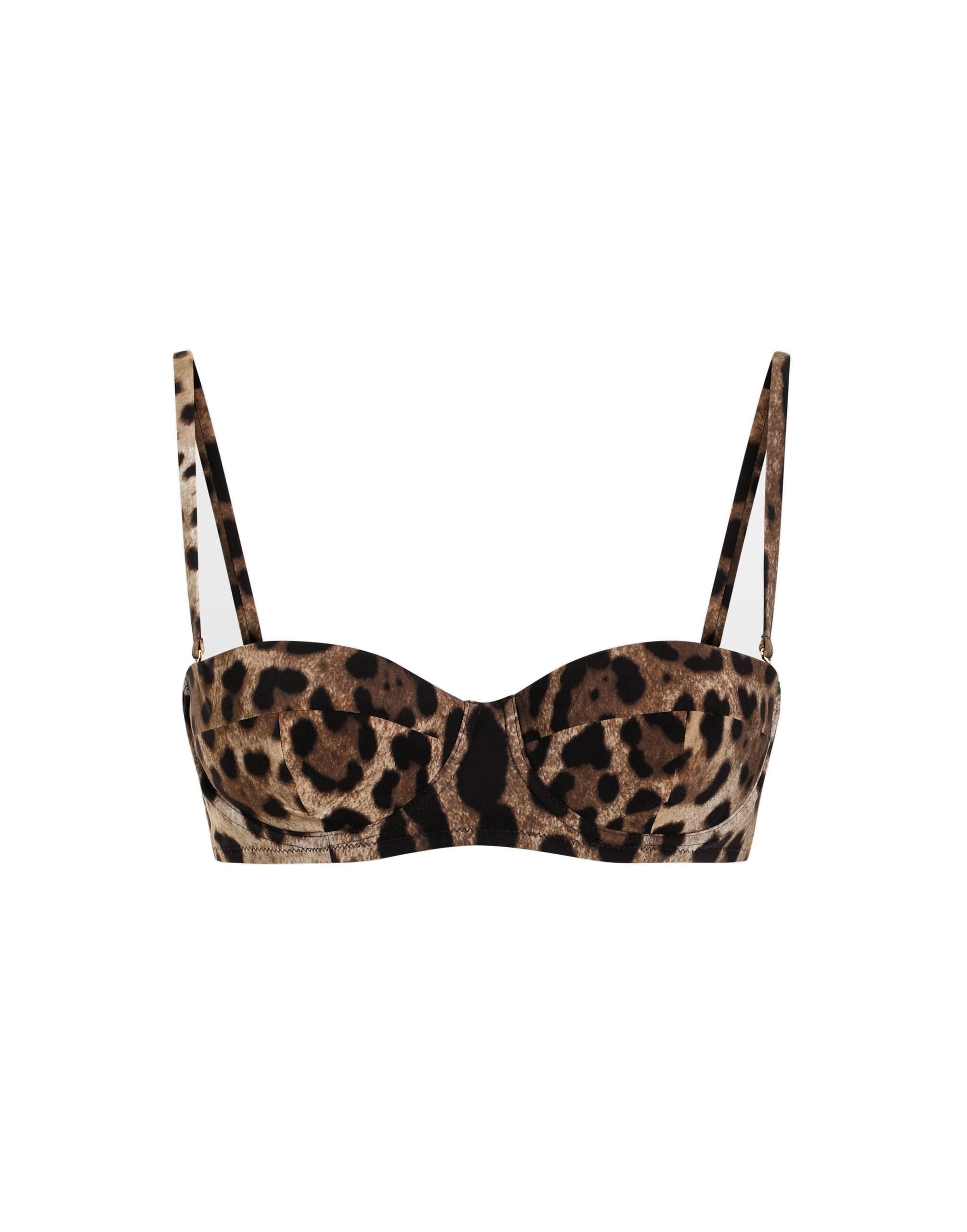 Dolce & Gabbana Leopard-print balconette bikini top