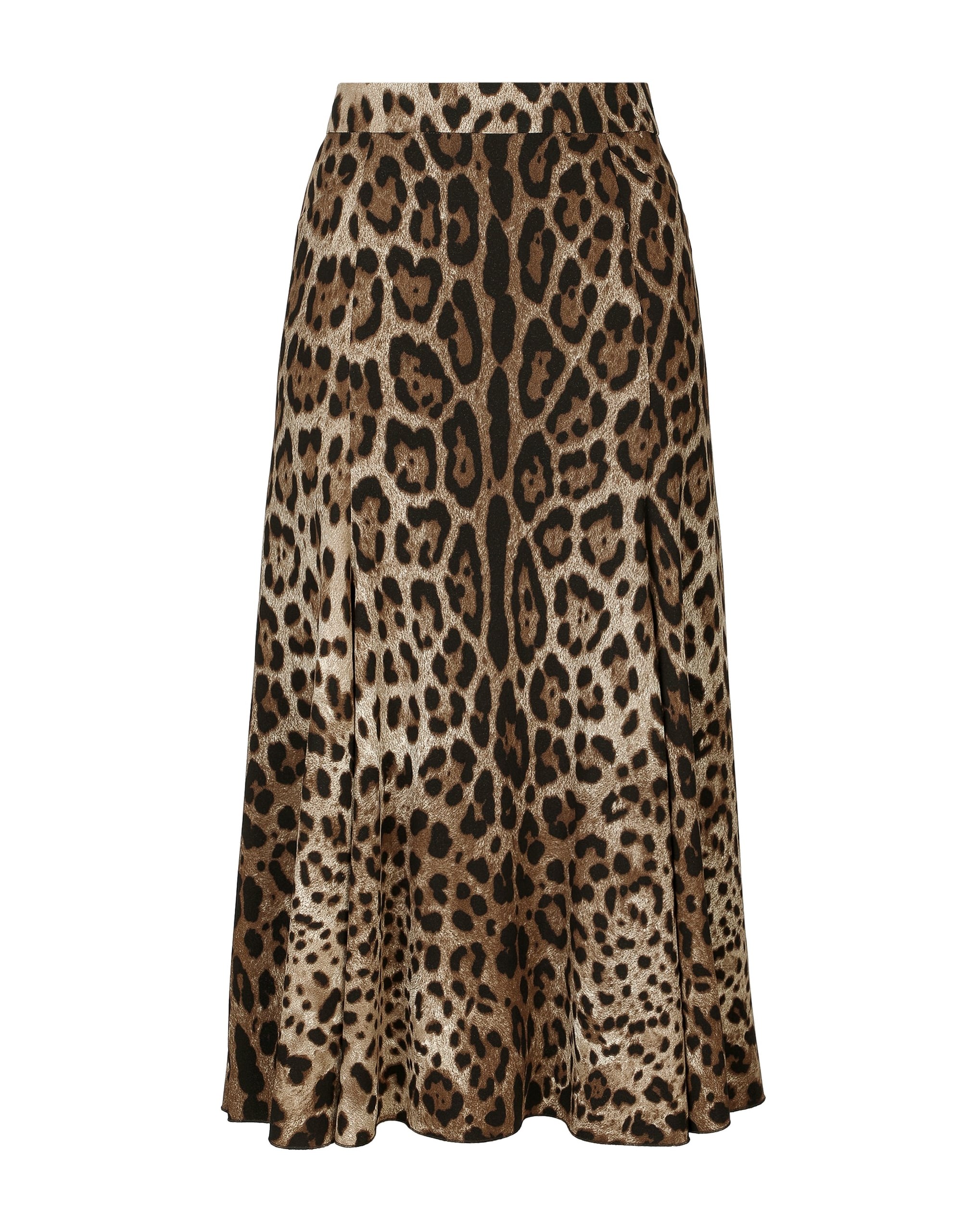 Dolce & Gabbana Leopard-print cady circle skirt