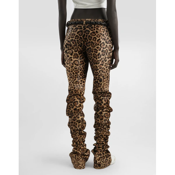 Dolce & Gabbana Leopard-print calf trousers, view 6
