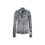 Dolce & Gabbana Leopard-print charmeuse shirt with pussy-bow