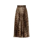 Dolce & Gabbana Leopard-print chiffon circle skirt