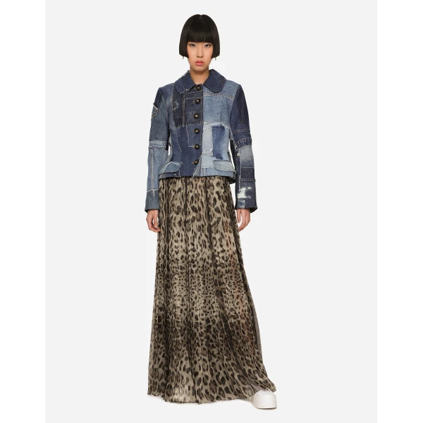 Dolce & Gabbana Leopard-print chiffon culottes, view 3