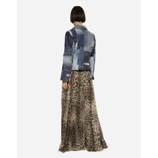 Dolce & Gabbana Leopard-print chiffon culottes, view 4