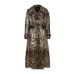 Dolce & Gabbana Leopard-print coated satin trench coat