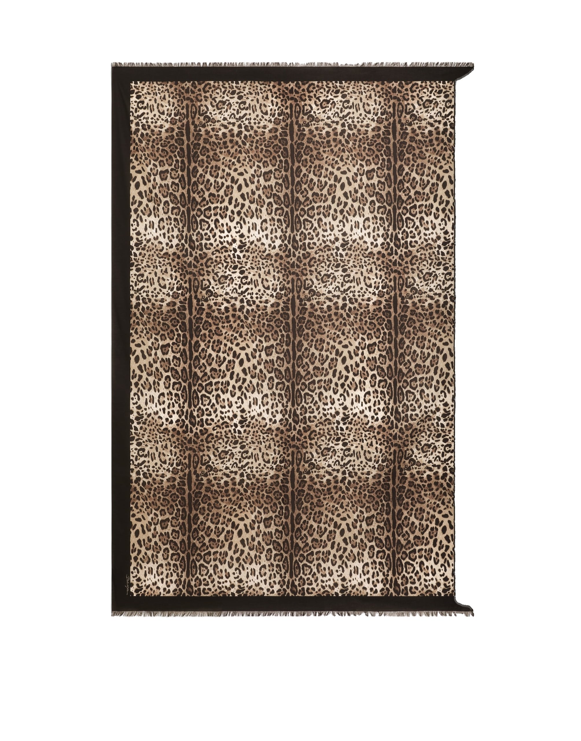 Dolce & Gabbana Leopard-print cotton sarong (110x190)