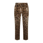Dolce & Gabbana Leopard-print drill pants