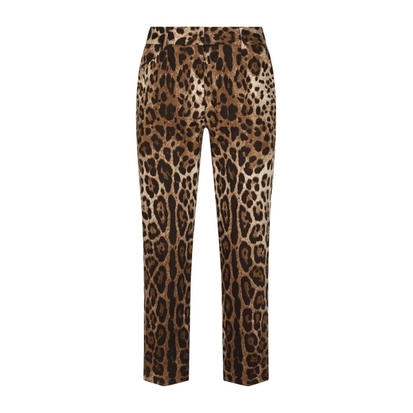 Dolce & Gabbana Leopard-print drill pants