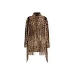 Dolce & Gabbana Leopard-print fringed jacket