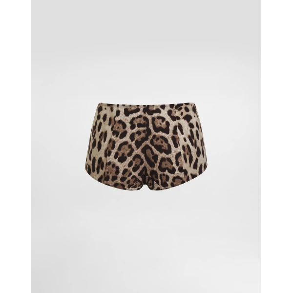 Dolce & Gabbana Leopard-print high-waisted bikini bottoms, view 2