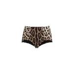 Dolce & Gabbana Leopard-print high-waisted bikini bottoms