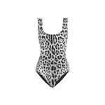 Dolce & Gabbana Leopard-print one-piece racing swimsuit