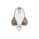 Dolce & Gabbana Leopard-print triangle bikini top