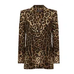 Dolce & Gabbana Leopard-print wool Turlington jacket