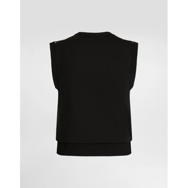 Dolce & Gabbana Lightweight plain-knit top, view 2