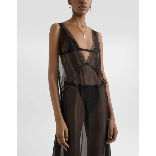 Dolce & Gabbana Long chiffon dress, view 5