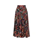 Dolce & Gabbana Long circle skirt in carretto-print devoré twill