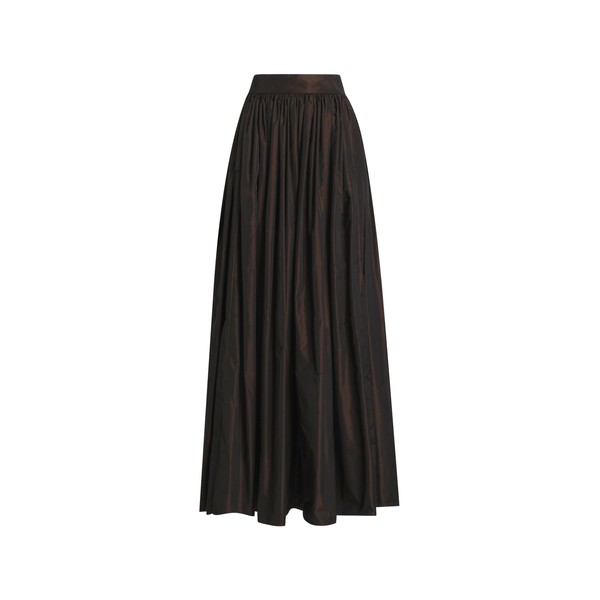 Dolce & Gabbana Long circle skirt in iridescent taffeta