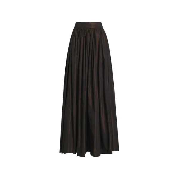 Dolce & Gabbana Long circle skirt in iridescent taffeta