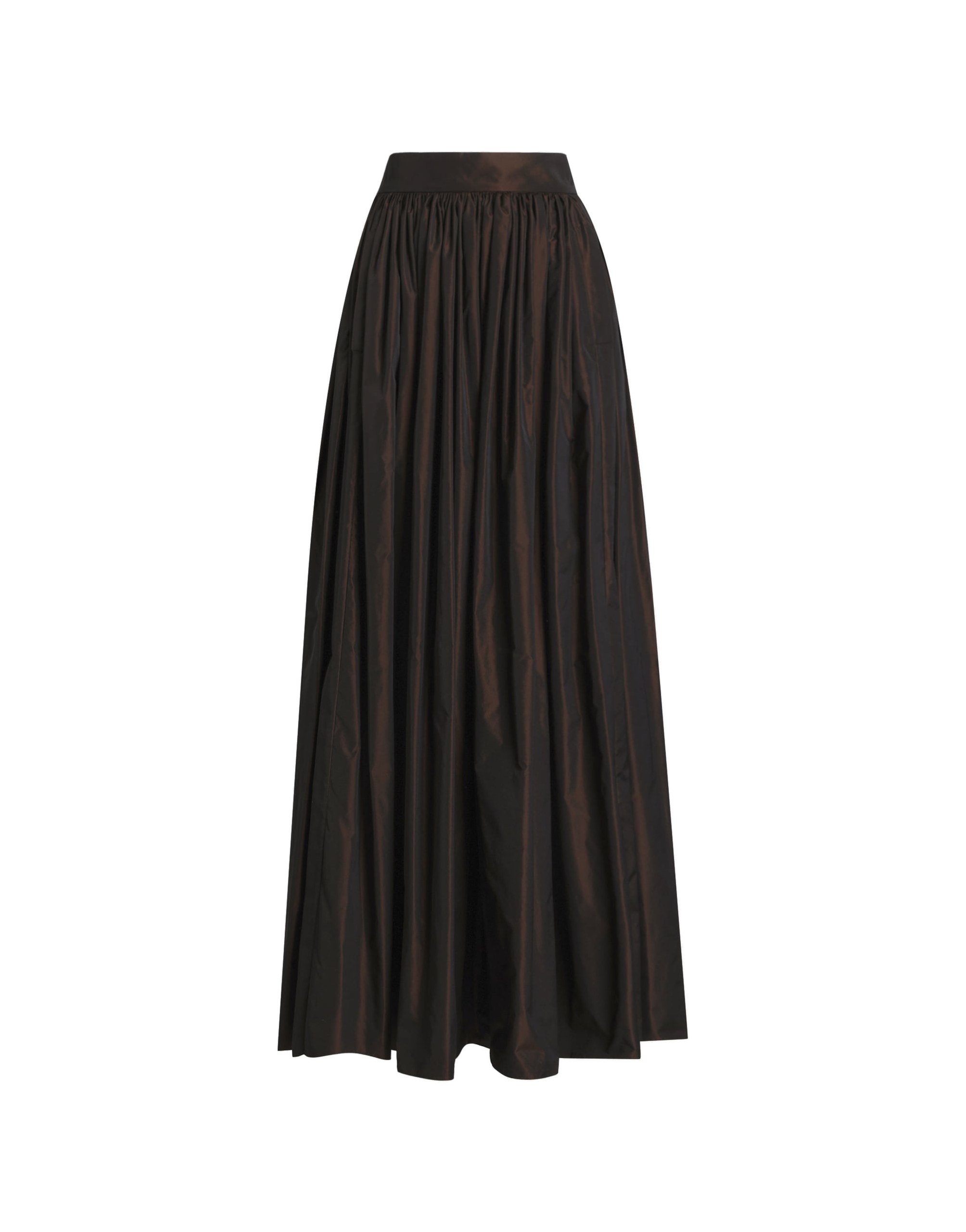Dolce & Gabbana Long circle skirt in iridescent taffeta