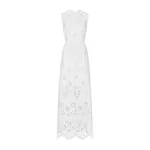 Dolce & Gabbana Long cotton dress with cut-out detailing