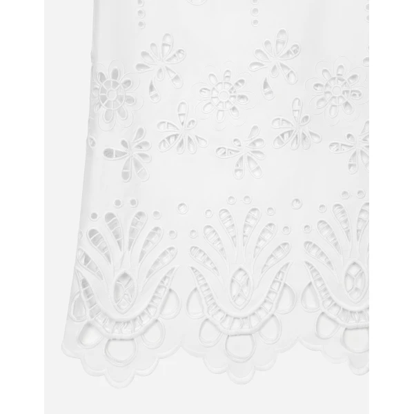 Dolce & Gabbana Long cotton dress with cut-out detailing, view 6