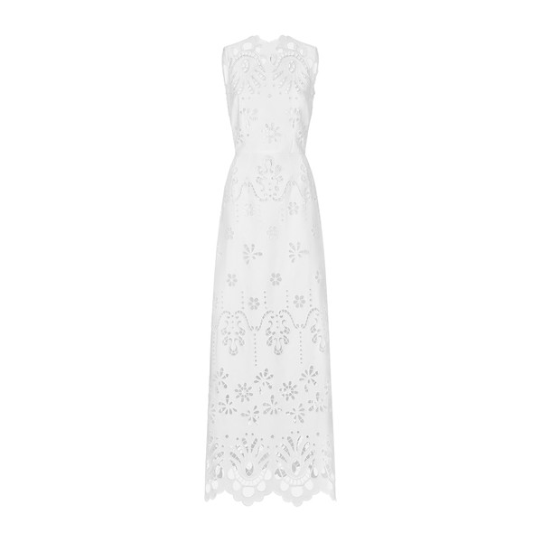Dolce & Gabbana Long cotton dress with cut-out detailing