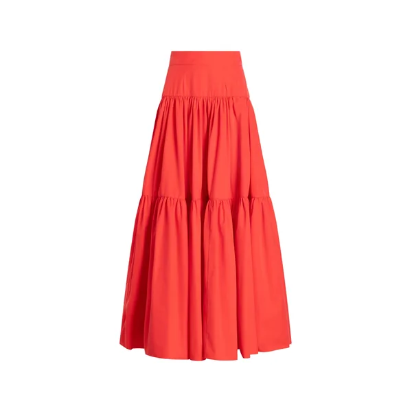 Dolce & Gabbana Long cotton poplin skirt