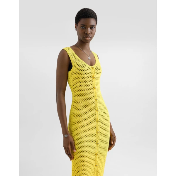 Dolce & Gabbana Long crochet dress, view 4