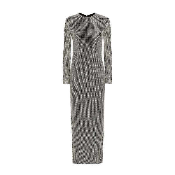 Dolce & Gabbana Long crystal mesh dress