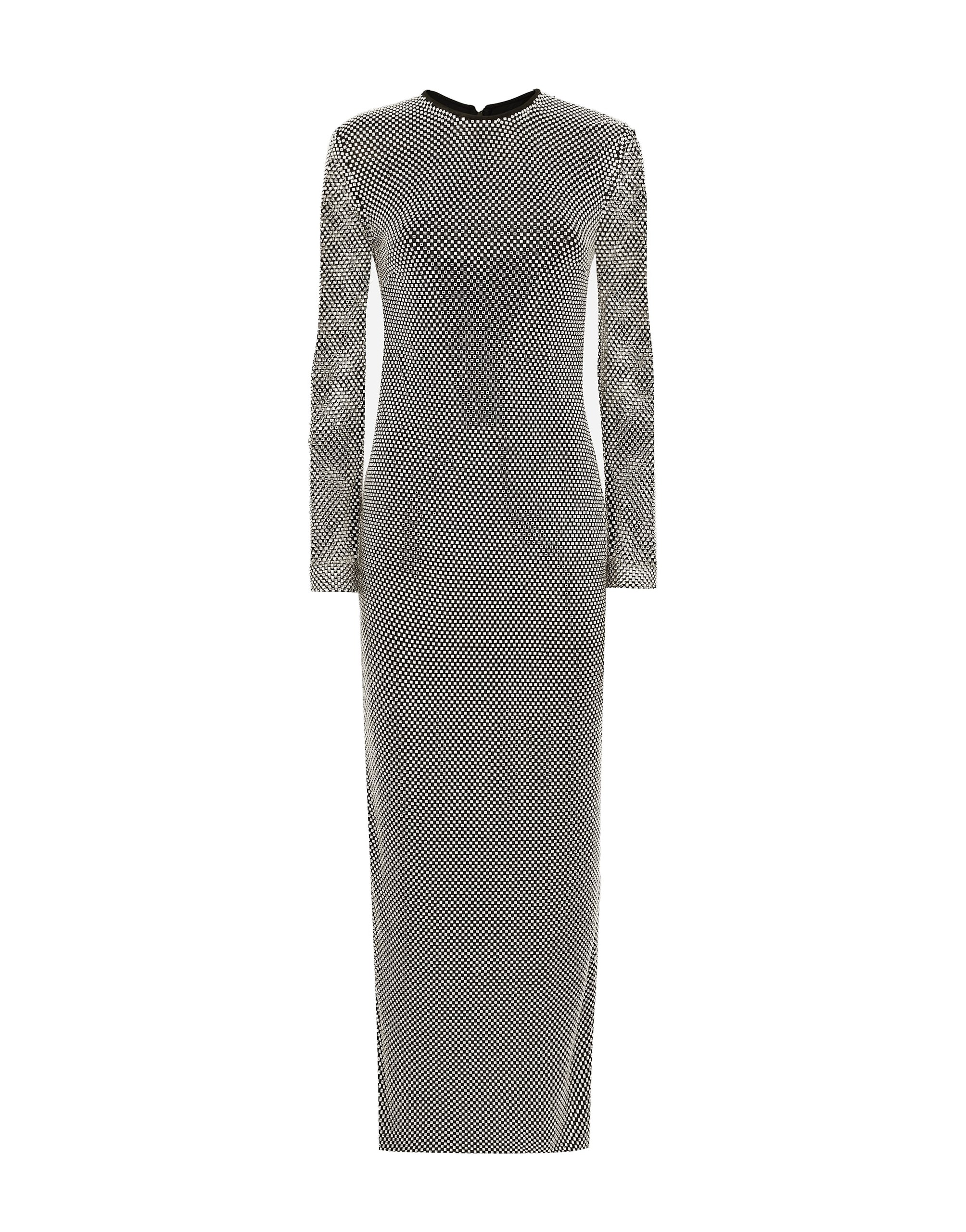 Dolce & Gabbana Long crystal mesh dress