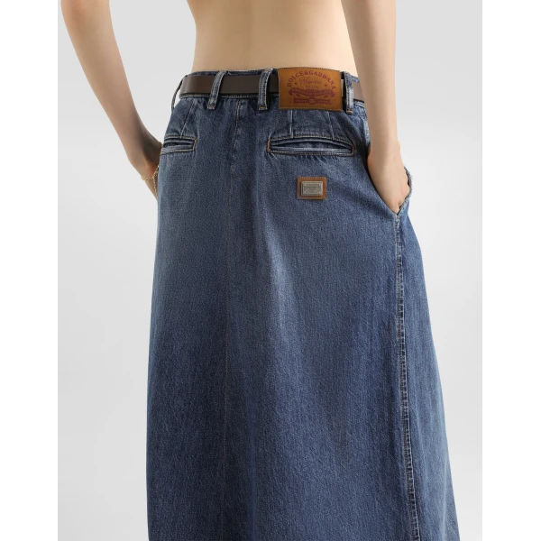 Dolce & Gabbana Long denim skirt, view 4