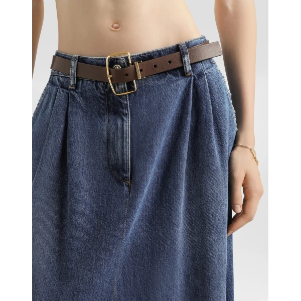 Dolce & Gabbana Long denim skirt, view 5