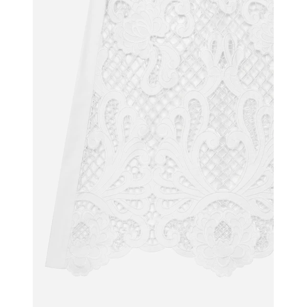 Dolce & Gabbana Long dress with openwork embroidery, view 6
