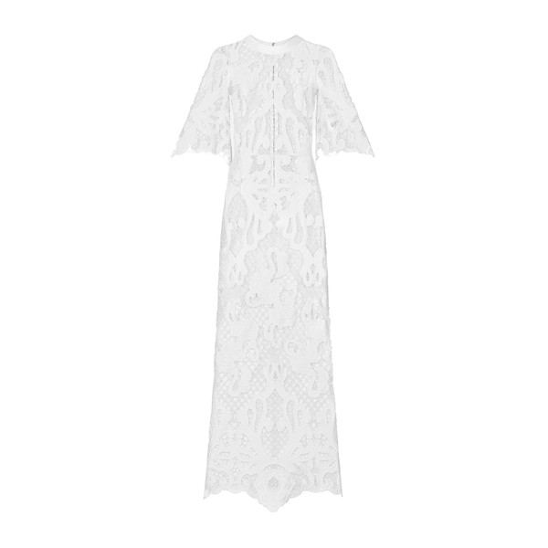 Dolce & Gabbana Long dress with openwork embroidery