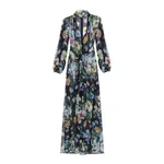 Dolce & Gabbana Long floral-print chiffon dress