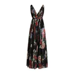 Dolce & Gabbana Long floral-print chiffon dress