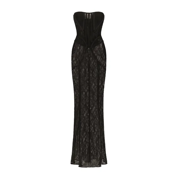 Dolce & Gabbana Long lace corset dress