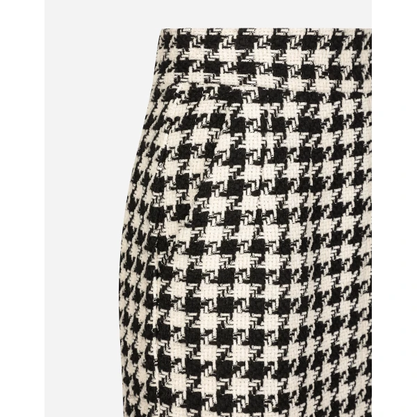 Dolce & Gabbana Long macro-houndstooth skirt, view 5