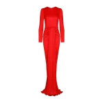 Dolce & Gabbana Long organzine dress with draping